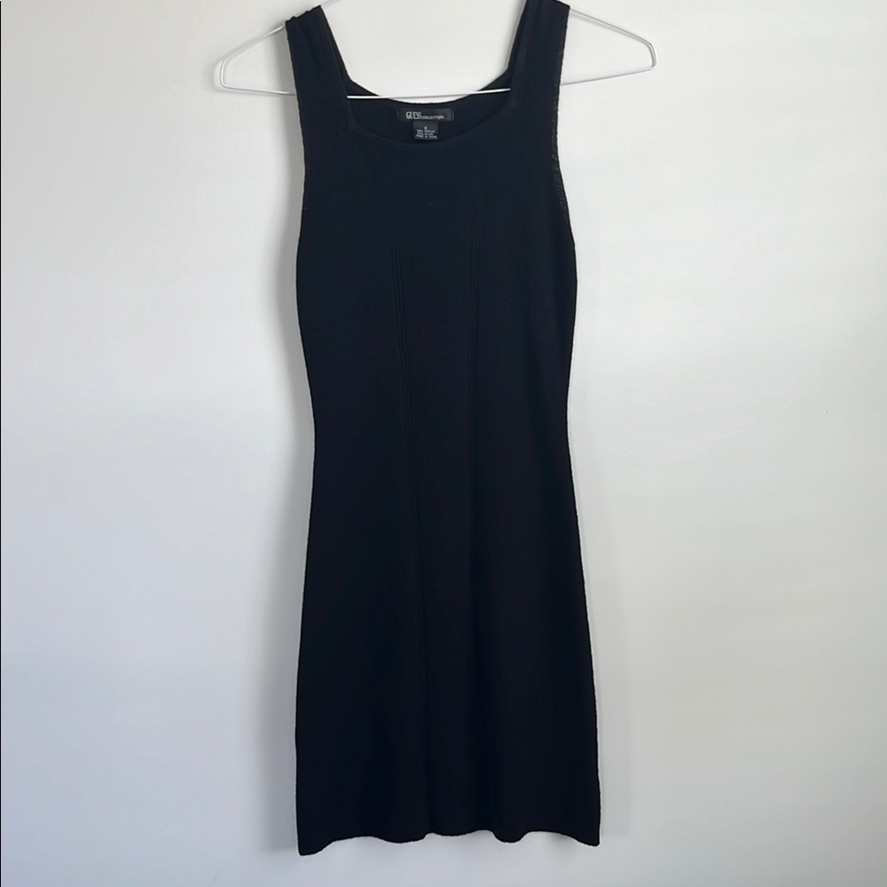 Guess Black Sleeveless Sheath Mini Dress